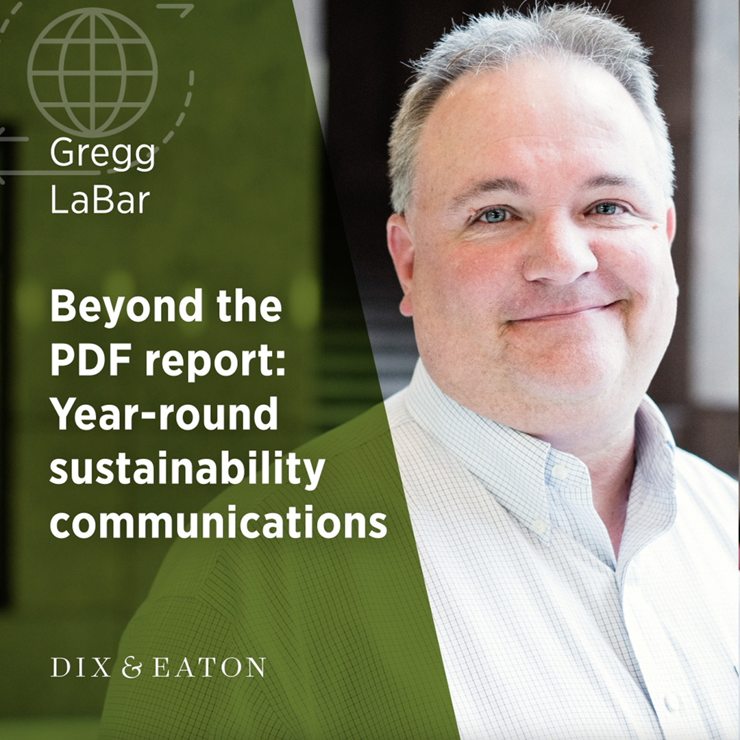 Beyond the PDF report: Year-round sustainability communications